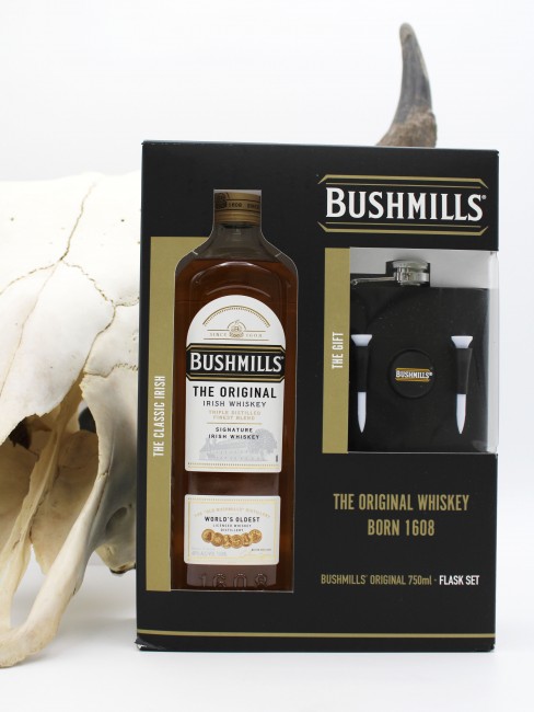 Bushmills Whiskey With Golf Flask - Rocky Mountain Liquor