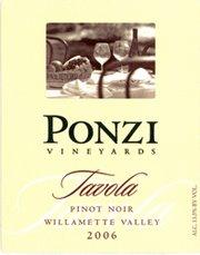 Ponzi - Pinot Noir Willamette Valley Tavola