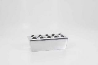 Quality Importers Rectangle Metal Ashtray 7 X 3