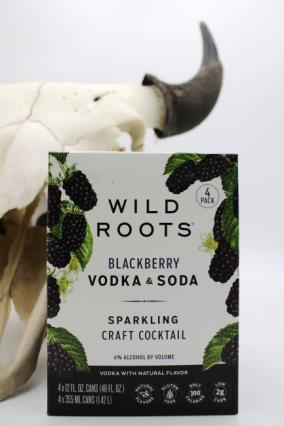 Wild Roots Distillery - Blackberry Vodka & Soda (4 pack 355ml cans)