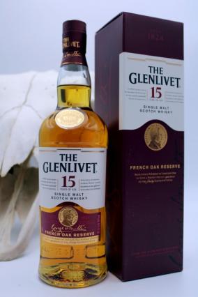 Glenlivet - Single Malt Scotch 15 yr Speyside French Oak