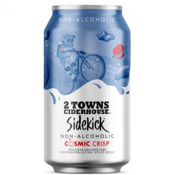 2 Towns Ciderhouse - Cosmic Crisp Side Kick Non-Alcoholic Cider (6 pack cans)